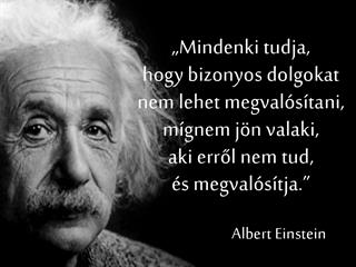 Albert Einstein a lehetetlenről