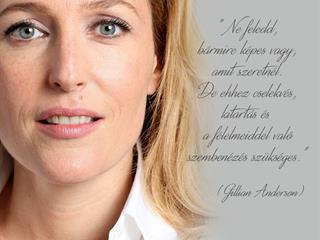 Gillian Anderson a szembenézésről