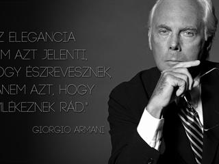 Giorgio Armani és az elegancia